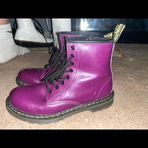 purple doc martens size 5 never worn!